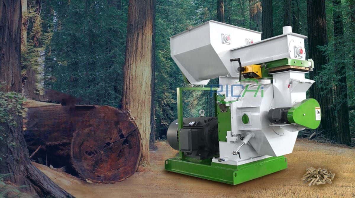 wood chip pellet machine
